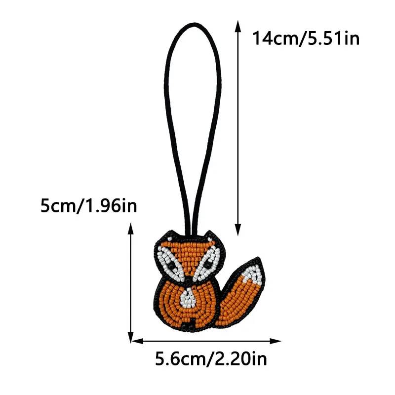 Parches de cuentas, dijes para bolso, Panda, lagarto, colgante, diamantes de imitación, Animal, bolso hecho a mano, colgante con cuerda, abalorio con cuentas, decoración, regalo DIY - imagen 4