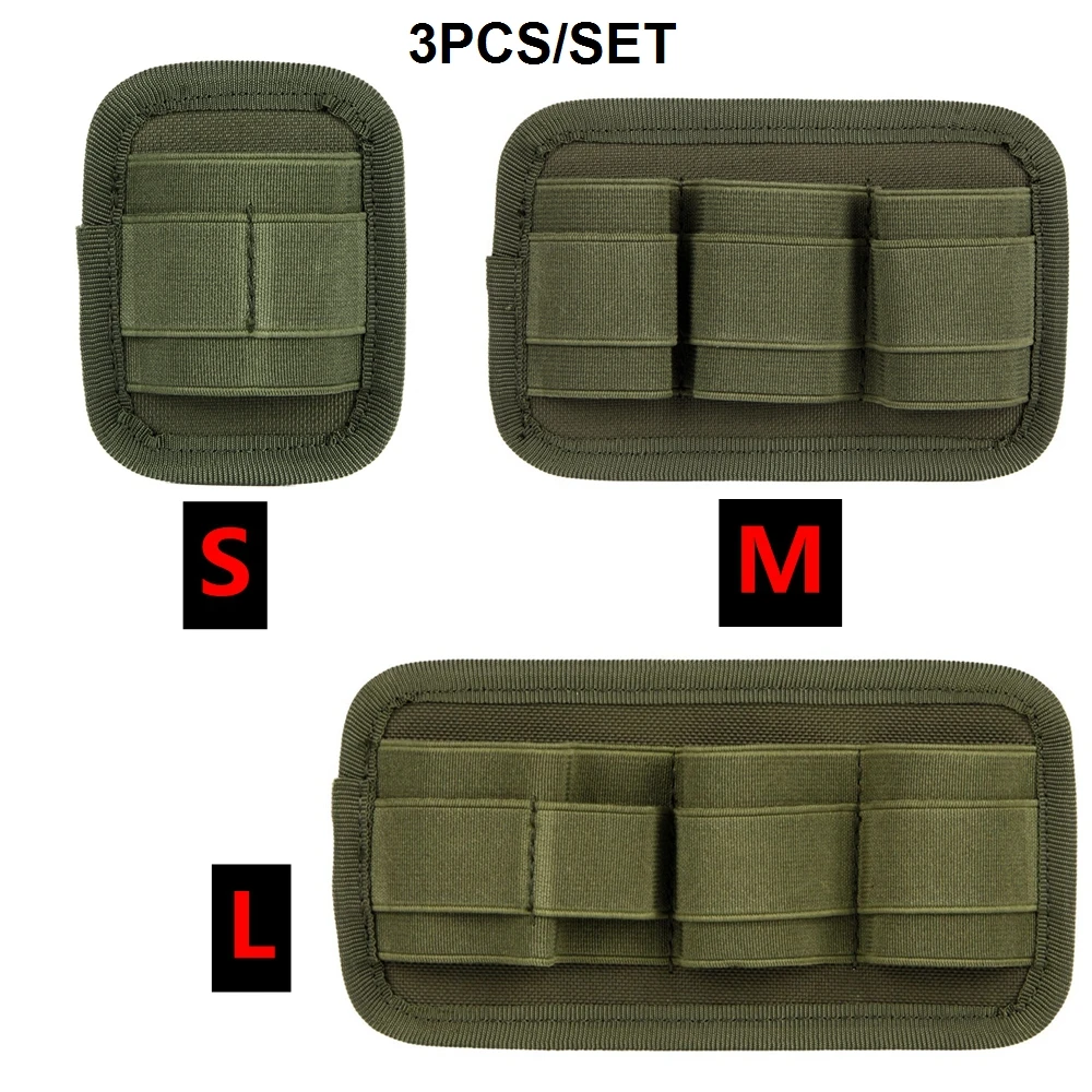 3pcs/set Tactical Outdoor Knife Hanging Pouch Hook&Loop Tool Storage Bag Fashlight Pouch for Tactical Vest Backpack Expand Pouch - imagen 4