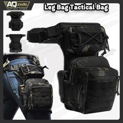 Bolsa táctica de pierna MOLLE impermeable para senderismo y diario