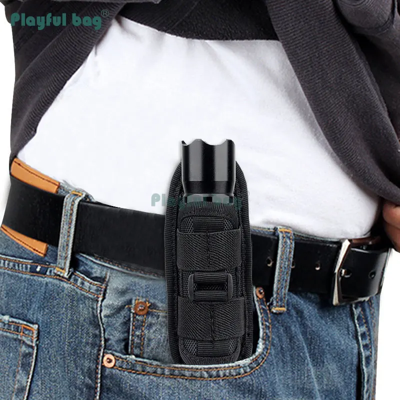 Funda ajustable giratoria para linterna de 360 grados, funda táctica para linterna, equipo de entrenamiento al aire libre, AQB120 - imagen 3
