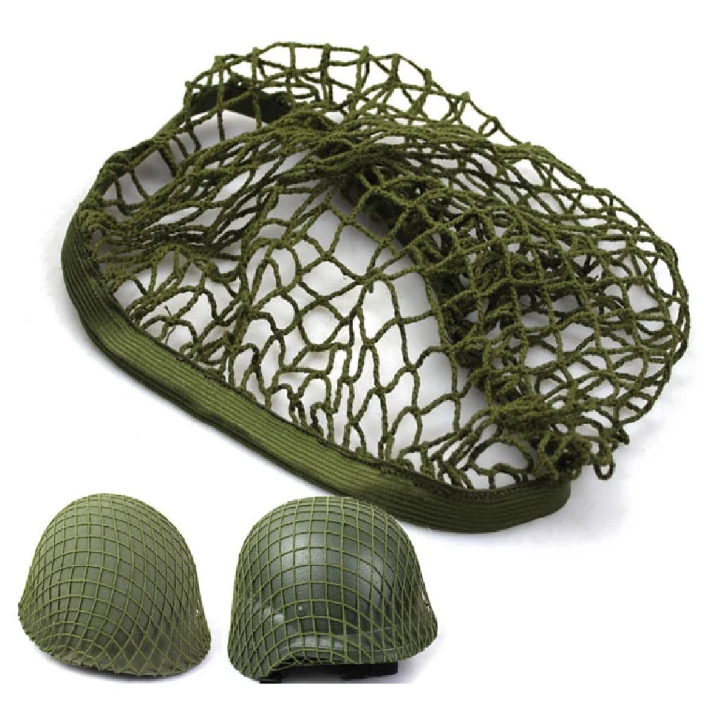 Casco táctico de nailon más grueso, red de camuflaje, tela de malla táctica, accesorio de cubierta para casco
