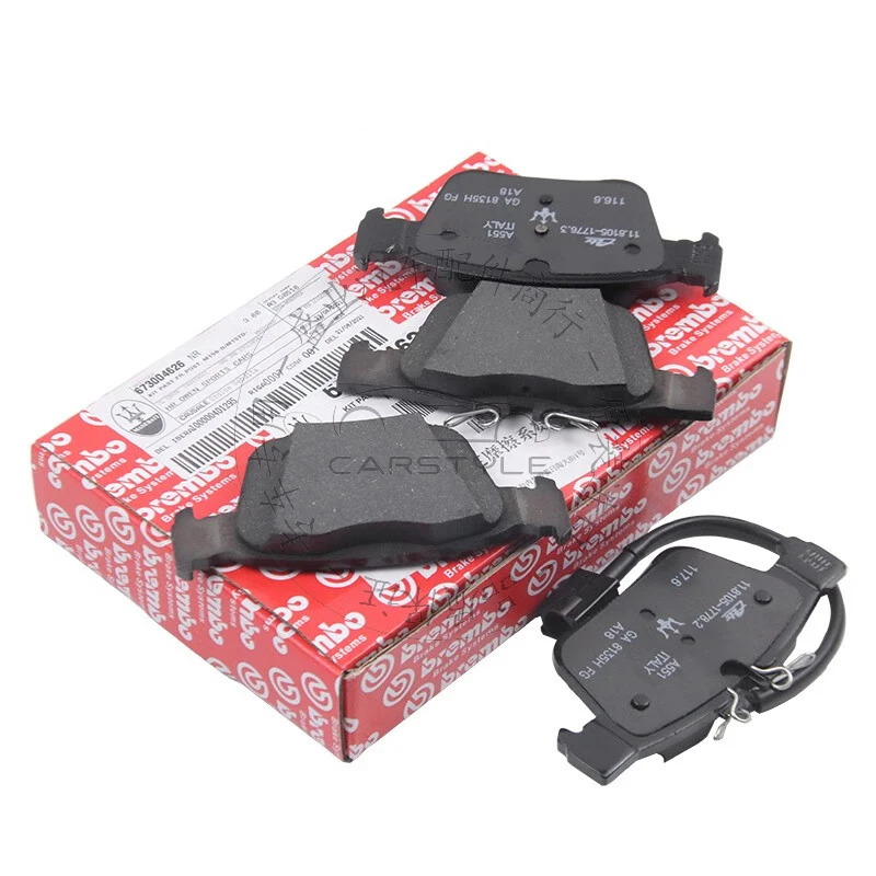 Pastillas de freno delanteras y traseras originales de fábrica de cuero. - imagen 5