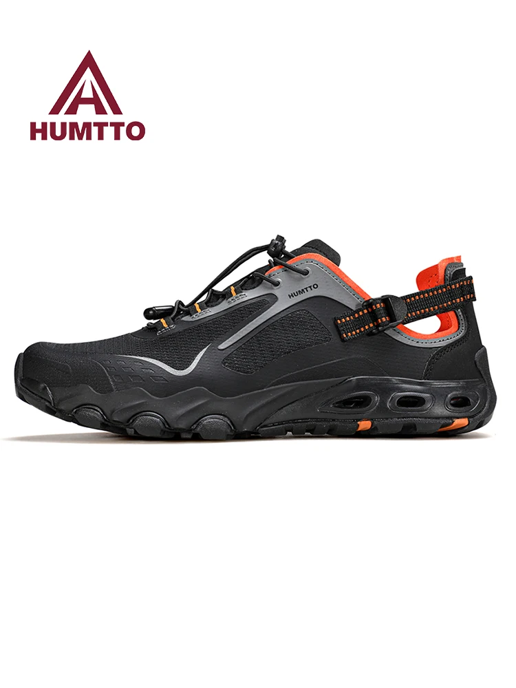 HUMTTO, zapatos para exteriores para hombre, zapatos acuáticos transpirables para verano, sandalias de malla de aire, zapatillas de deporte para senderismo y playa de secado rápido - imagen 3