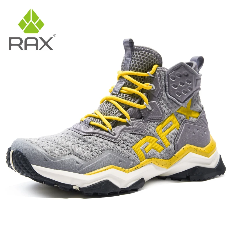 Rax-zapatos de senderismo para hombre, botas de caza transpirables, zapatillas deportivas de malla para deportes al aire libre, zapatos de Trekking informales ligeros de montaña para viaje - imagen 3