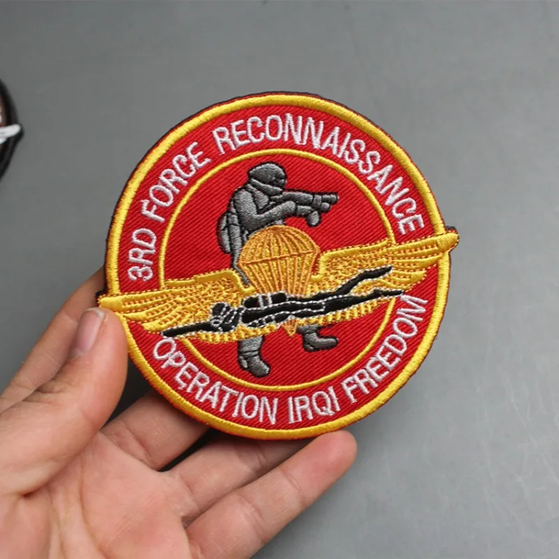 Accesorios para bolsa al aire libre, brazalete para ventilador militar, insignia de paracaidista bordada, brazalete táctico de mono, abrigo, sombrero, bolsa, parche para mochila - imagen 5