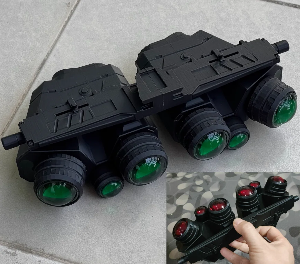 Modelo de impresión 3D de paintball de caza, dispositivo de visión nocturna de seis ojos GPNVG, versión no funcional, accesorios de Cosplay - imagen 2