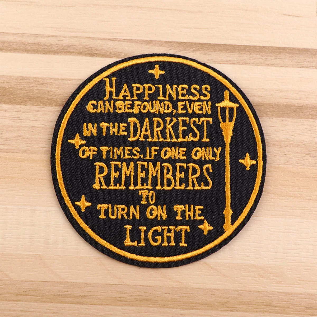 Parche bordado HAPPINESS, citas divertidas, parches termoadhesivos para ropa, insignias para coser DIY - imagen 4