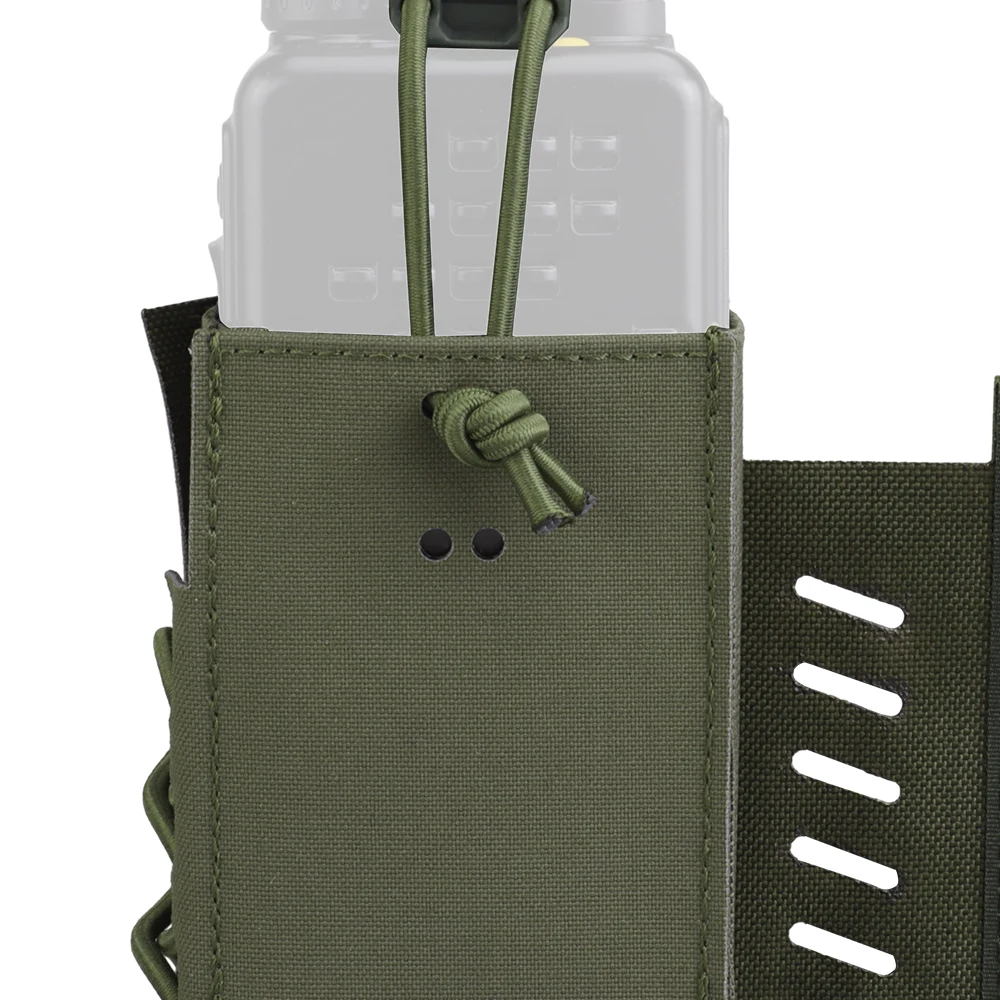 Bolsa de Radio táctica 148 152 Molle, soporte para intercomunicador Compatible con la mayoría de los accesorios, bolsa de combate para múltiples cámaras - imagen 3
