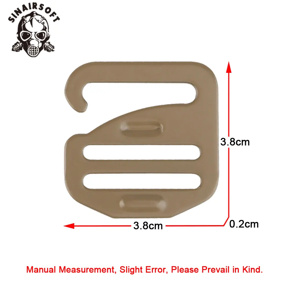 Gancho de 2 piezas G para correa táctica FCPC Airsoft Vest DON/DOFF Kangaroo MAG, Conector de bolsa Modular, accesorios de punto de fijación - imagen 2