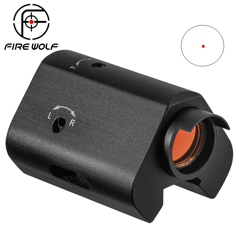 FIRE WOLF G36 Red Dot Sight Scope Soporte de riel holográfico de 20 mm para óptica de caza táctica