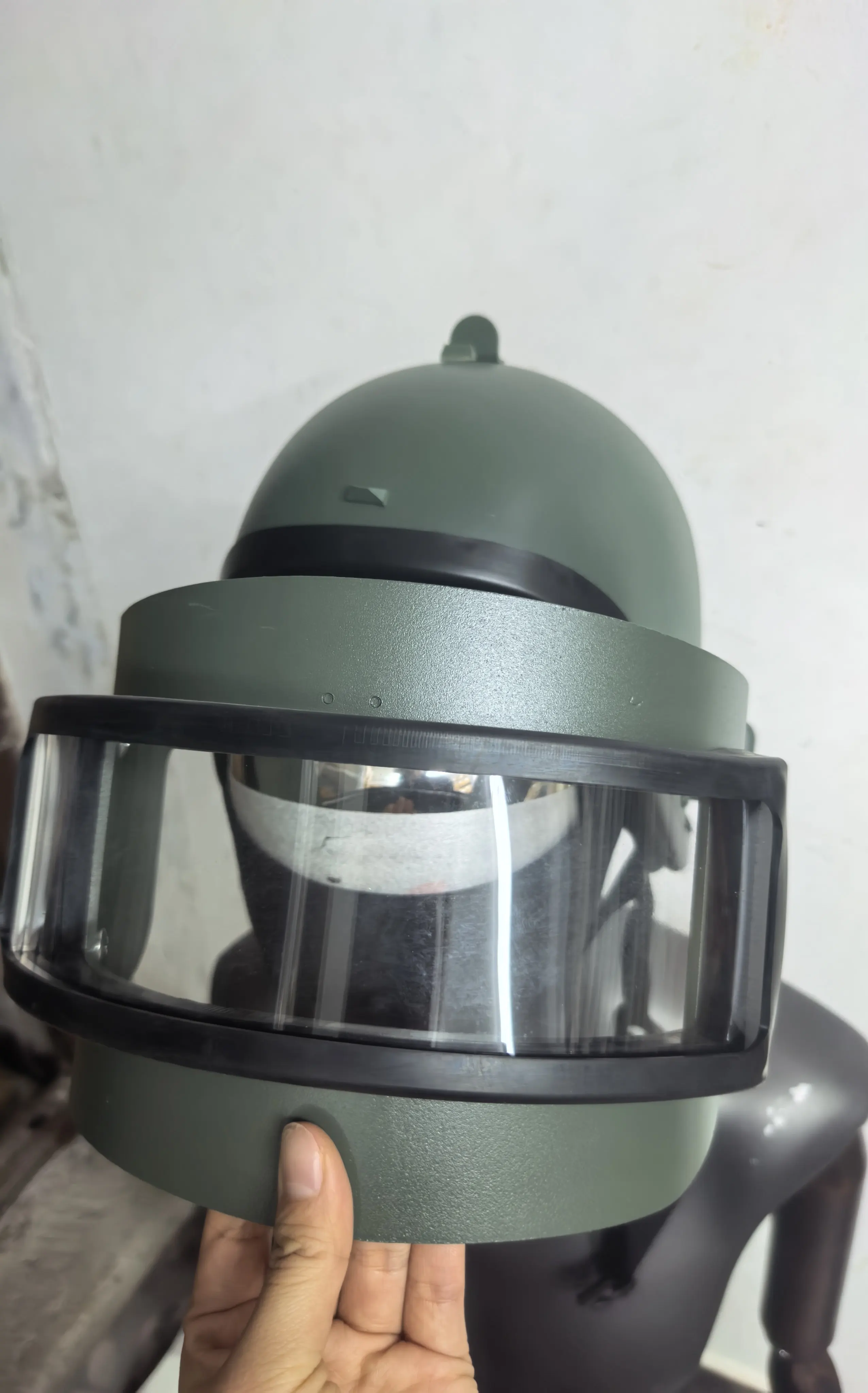 Casco táctico ABS de grado III para deportes al aire libre, casco táctico K63 de grado III de soldadura, hierba verde/negra