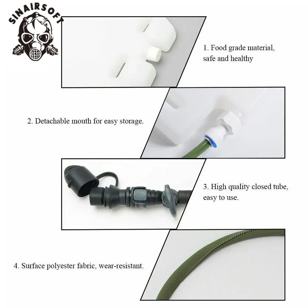 Caja de hidratación para almacenamiento de hidrógeno, corte de placa de 1,5 l, chaleco táctico, hervidor, Panel de agua, bolsa de agua para portador de placa, chaleco JPC CPC AVS - imagen 4