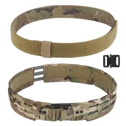 Cinturón táctico MOLLE Airsoft – Pretina ligera 2 en 1 de combate