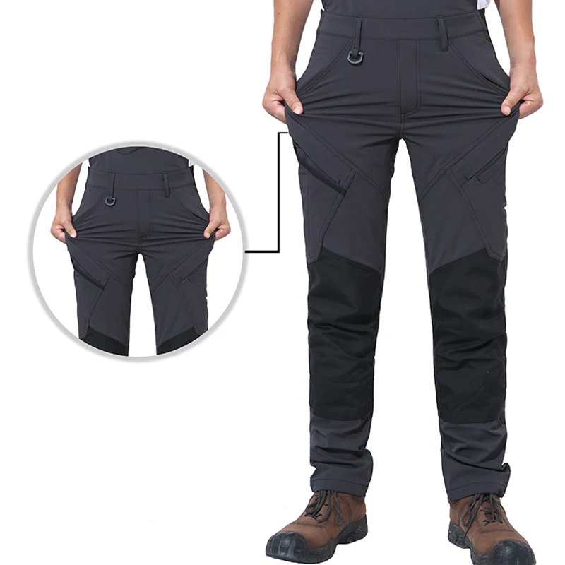 Monos Oxford de alta elasticidad para hombre, ropa de trabajo para soldar, monos con múltiples bolsillos, Mono para hombre, uniforme de reparador de taller de trabajo - imagen 4