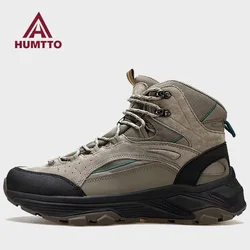 HUMTTO Botas senderismo impermeables piel vaca para hombre