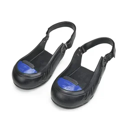 Zapatos de seguridad para trabajo de visitantes, cubierta de zapato antigolpes, aleación de aluminio, suela de goma antideslizante, antiimpacto, antiperforación
