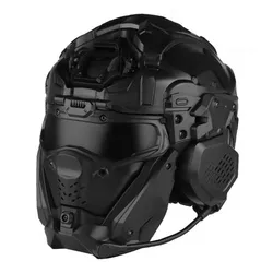 Casco táctico WII airsoft con auriculares y antivaho