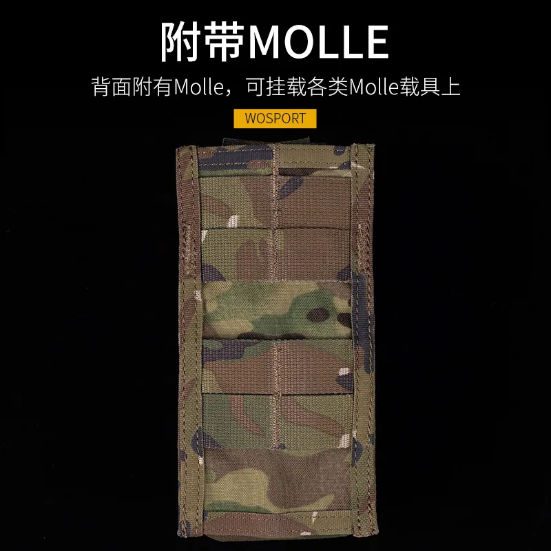 Kit de primeros auxilios compacto, bolsa MOLLE de nailon de tracción rápida en el interior con bolsa de solapa fija a presión - imagen 4