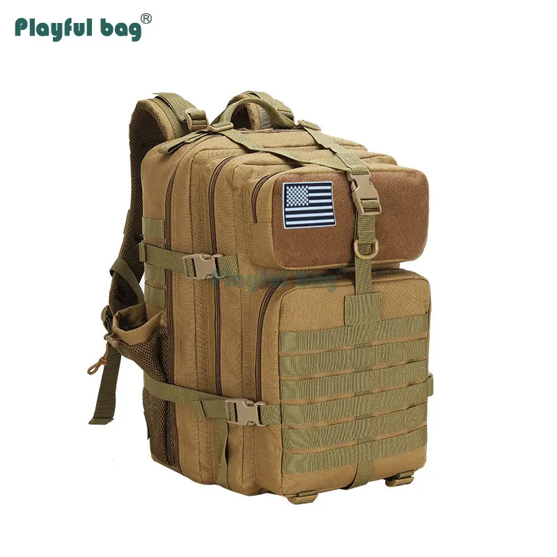 Mochila de montaña al aire libre de 45L, bolsas para ordenador portátil de viaje, mochila MOLLE impermeable para montañismo, caza, AVA42 - imagen 3