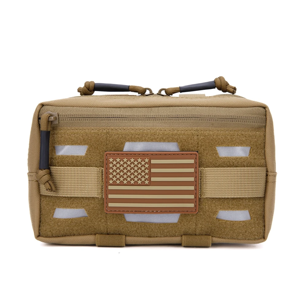 Bolsa táctica Molle para herramientas, chaleco, Mini riñonera para el pecho, bolsa EDC médica IFAK, equipo táctico de nailon, bolsa de cintura - imagen 3