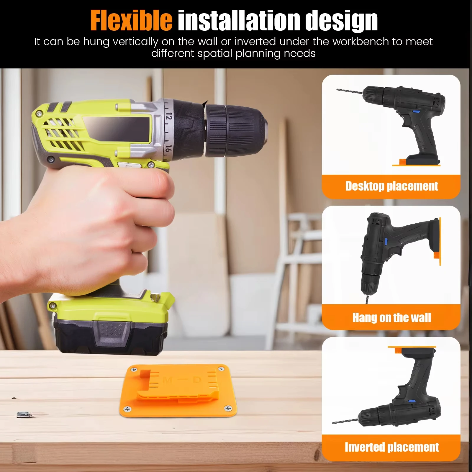 DeWalt/Milwaukee Soporte de pared para herramientas inalámbricas - imagen 4