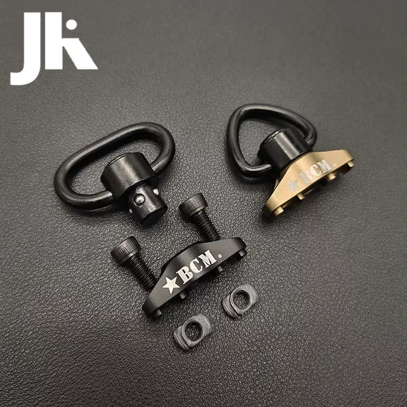 Adaptador giratorio táctico BCM QD, montaje en riel, correa de M-LOK, hebilla, botón de separación rápida, accesorios de caza Airsoft - imagen 4