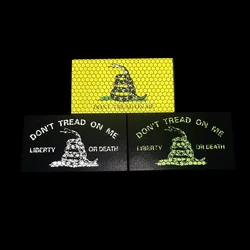 Uzden-hoja reflectante con estampado de serpiente amarilla, insignia reflectante cortada con láser, DIY, chaqueta, mochila, parche de gancho y bucle