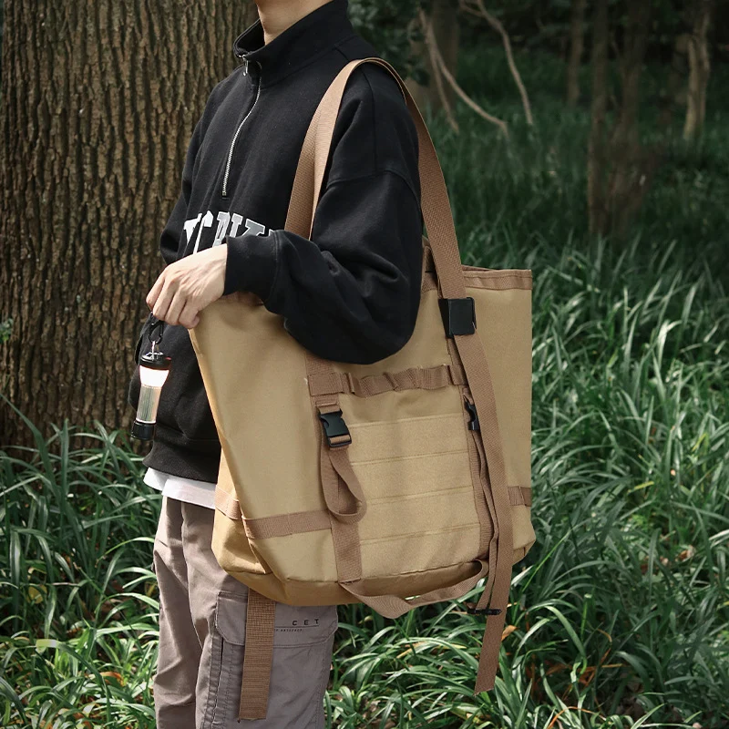 Bolsos de mano para acampar al aire libre para mujer, bolso táctico militar Molle, bandolera de un solo hombro, mochilas de viaje para senderismo y escalada