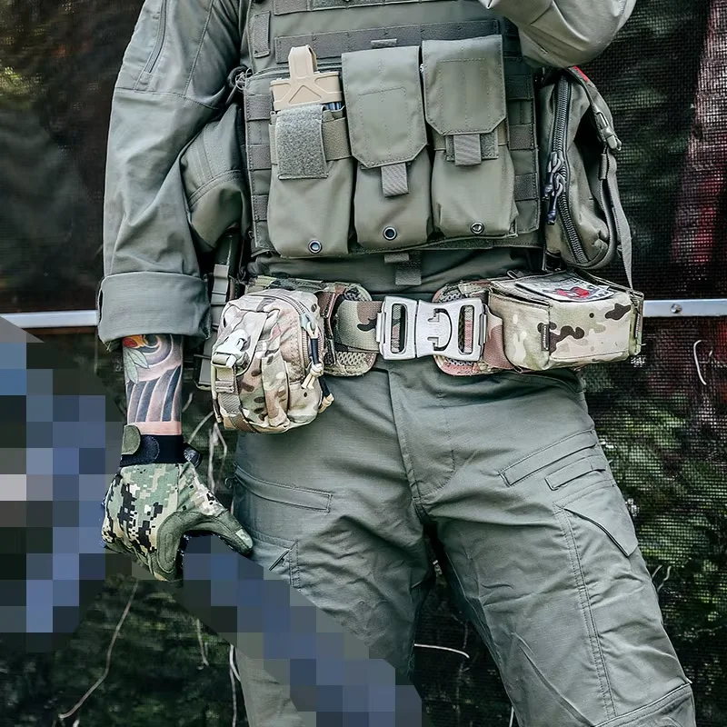 Emersongear cinturón táctico acolchado Molle cintura tiro caza Airsoft combate Cummerbunds Modular Multi-camo 500D Nylon - imagen 5