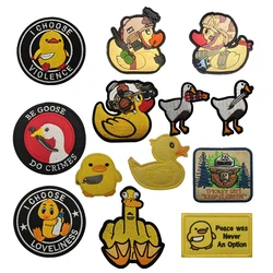 Parche táctico pato ganso – Insignia adhesiva ripstop para mochila