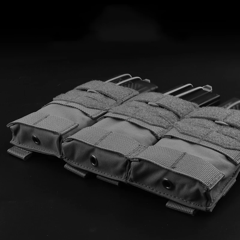 Bolsa militar táctica para campo al aire libre, accesorio Molle, bolsa colgante de almacenamiento, bolsa con función de revista Triple de doble uso 5,56 - imagen 4