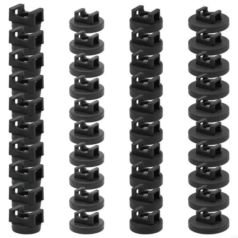 Paquete 30 soportes magnéticos para cables y mejoras bridas para organizar cables manera eficiente en hogares, oficinas - imagen 4