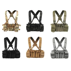 D3CRX aparejo de pecho táctico, chaleco Modular multifunción Wargame, ligero con bolsa Mag, equipo de caza Airsoft