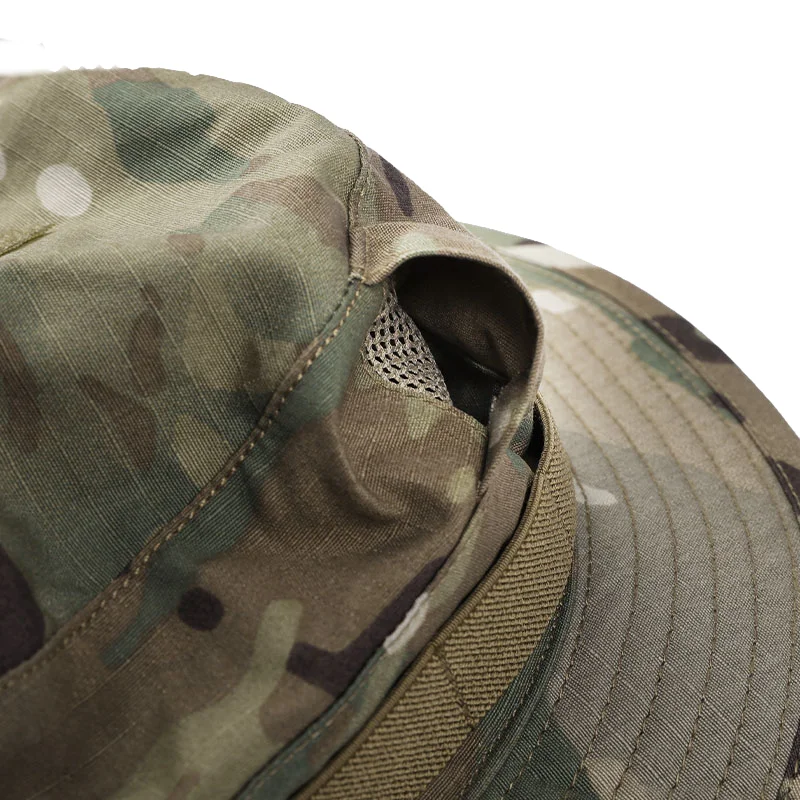 Nuevo sombrero táctico Benny, sombrero de ala redonda, resistente al desgaste, sombra de pesca para senderismo, protector solar transpirable, sombrero de pesca de ala corta - imagen 3