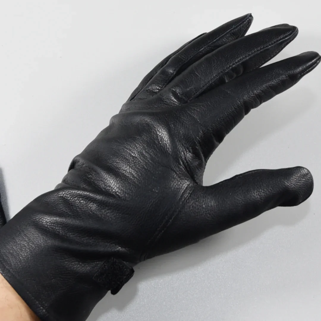 Guantes de piel de oveja francesa tácticas al aire libre - imagen 3