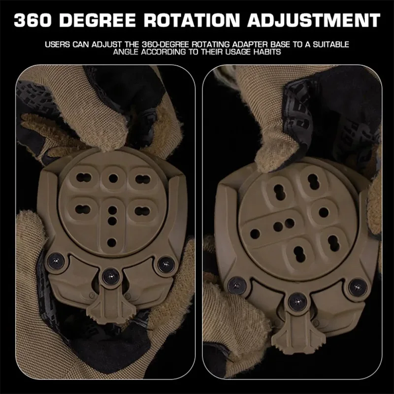 OPHIDIAN-Adaptador de Base de 360 grados, plataforma de cintura, funda para pistola, Kit Universal de bloqueo rápido, accesorios de caza - imagen 3