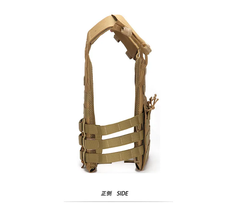 Chaleco de adiestramiento al aire libre MOLLE, chaleco táctico de nailon, armadura corporal, portador de caza, accesorios Airsoft, chaleco de seguridad ligero - imagen 5