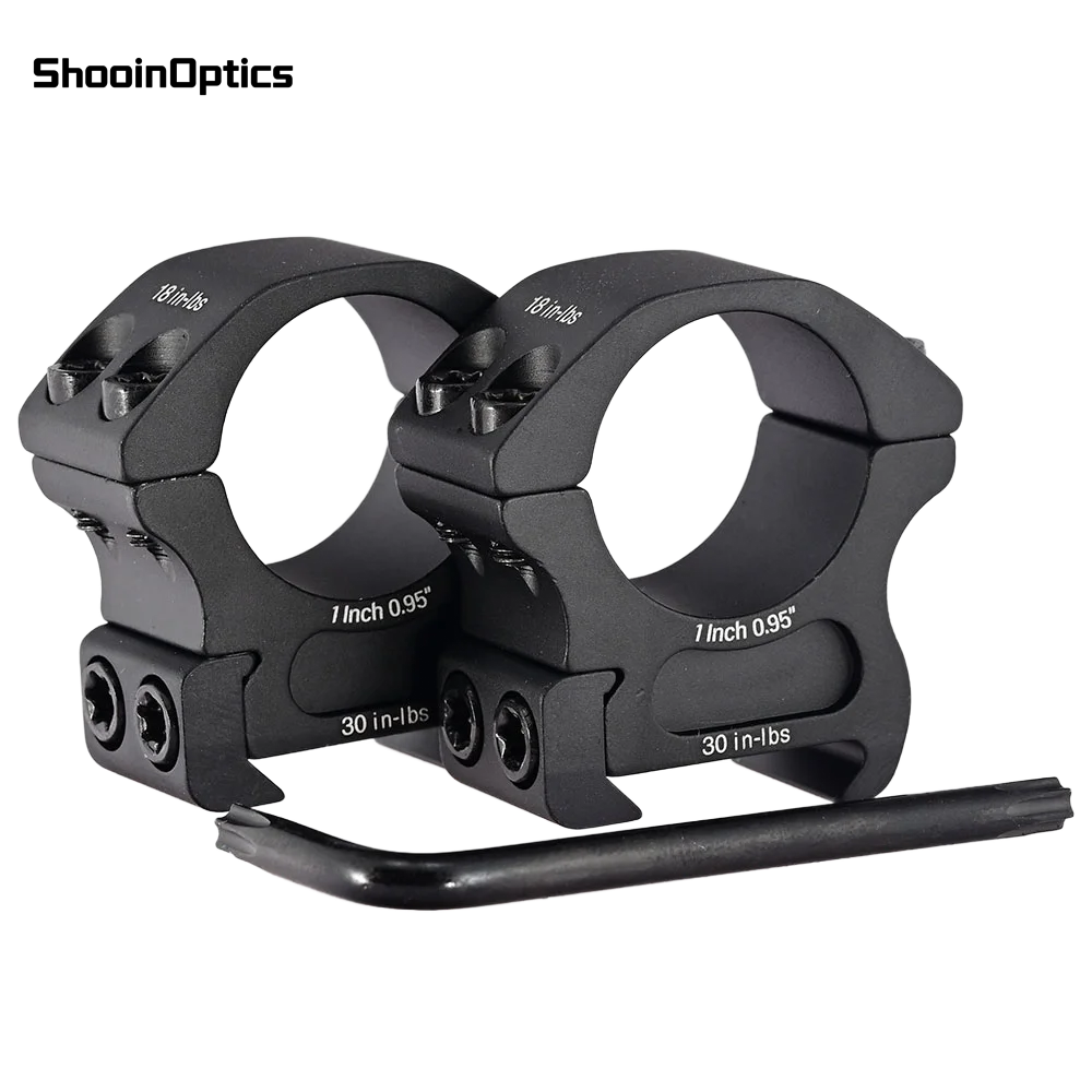 Anillos de montaje de alcance de precisión para Base de mira óptica táctica Weaver Picatinny Rail de 20mm - imagen 3