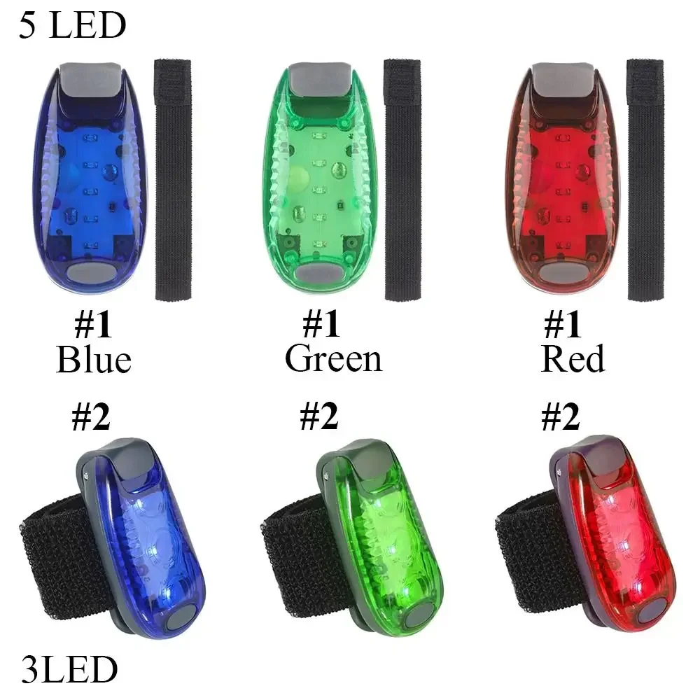 Luz LED reflectante de advertencia trasera para bicicleta, herramienta de seguridad de 2 piezas, linterna táctica de caza - imagen 5