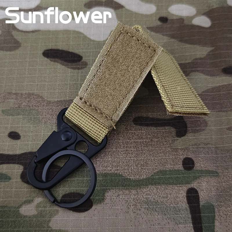 Mosquetón para acampar al aire libre, mochila táctica Molle de nailon, gancho para llave, sistema de hebilla de correas, hebilla de cinturón, accesorio de escalada colgante - imagen 2