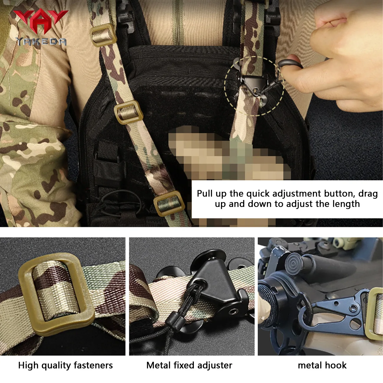 YAKEDA Correa para cámara de ajuste rápido de dos puntos - imagen 4