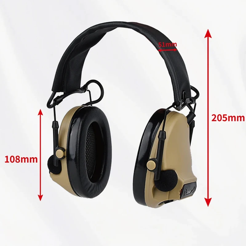 Auriculares tácticos comta 3, captación activa, cancelación de ruido, protección auditiva, Airsoft, comunicación de caza al aire libre, multifuncional - imagen 3