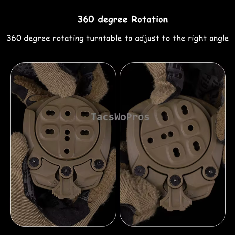 Adaptador plataforma pierna 360º con velcro para funda táctica - imagen 5