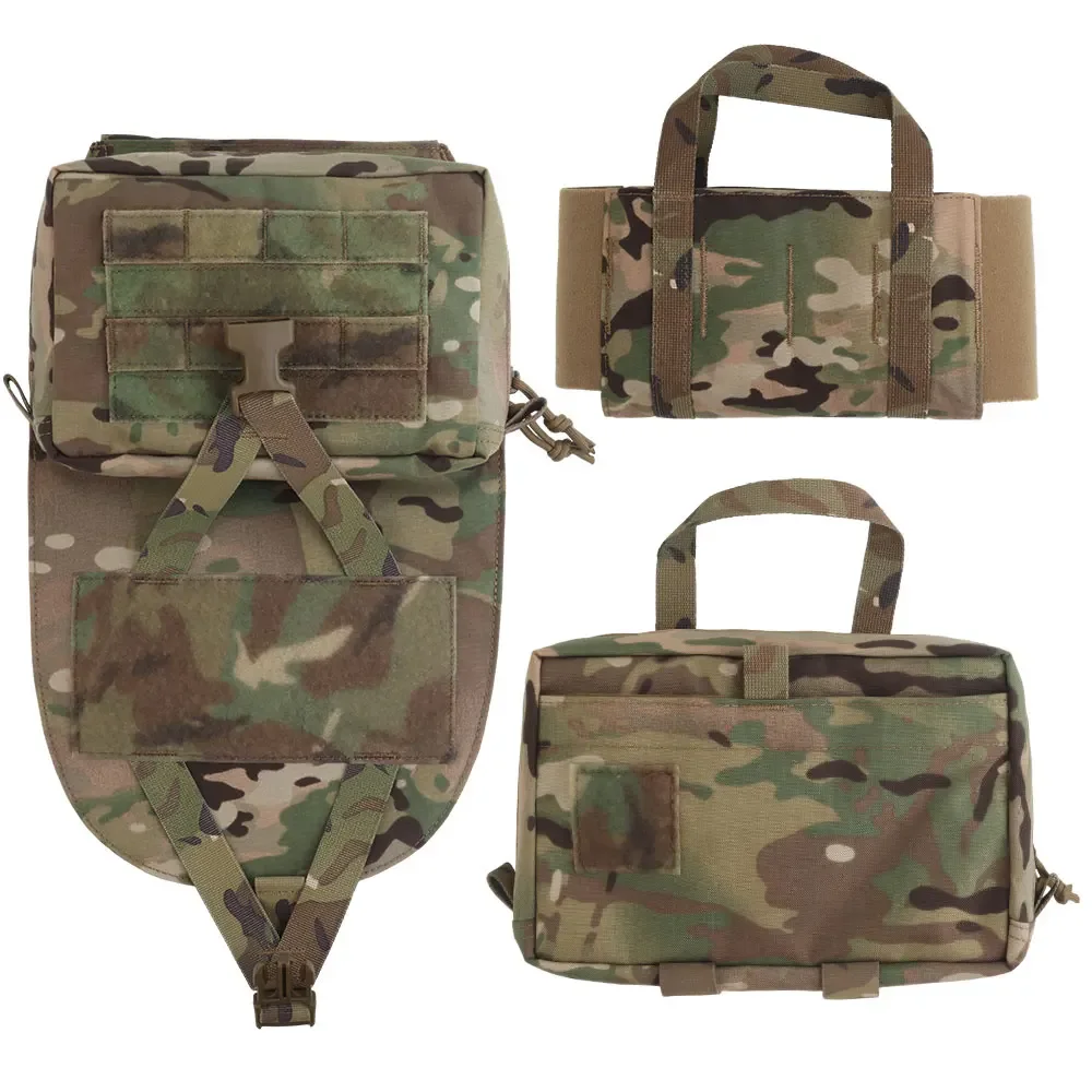 Portaplacas táctico escarabajo, bolsa de Panel trasero, chaleco de caza Molle, bolsa de agua, accesorios de chaleco Airsoft de asalto - imagen 2