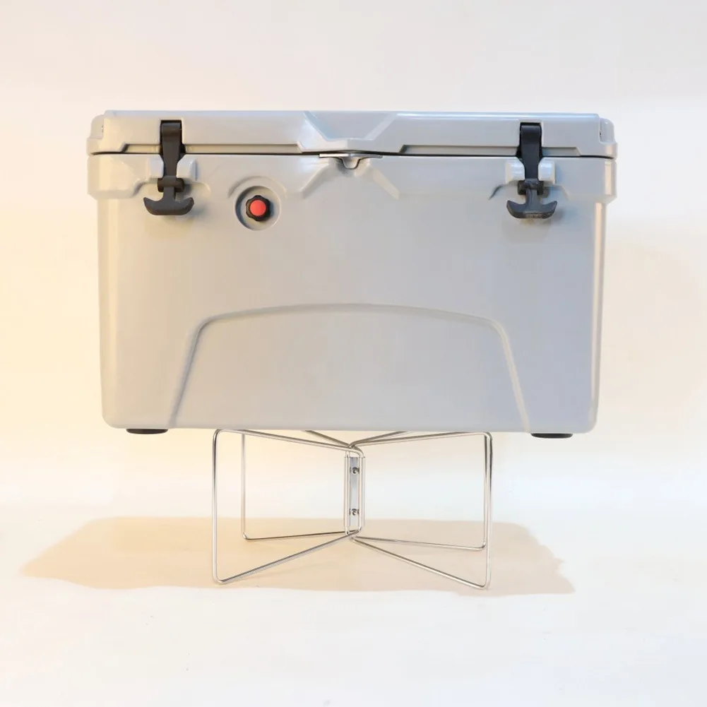Soporte plegable metálico para nevera portátil de camping y exterior - imagen 2