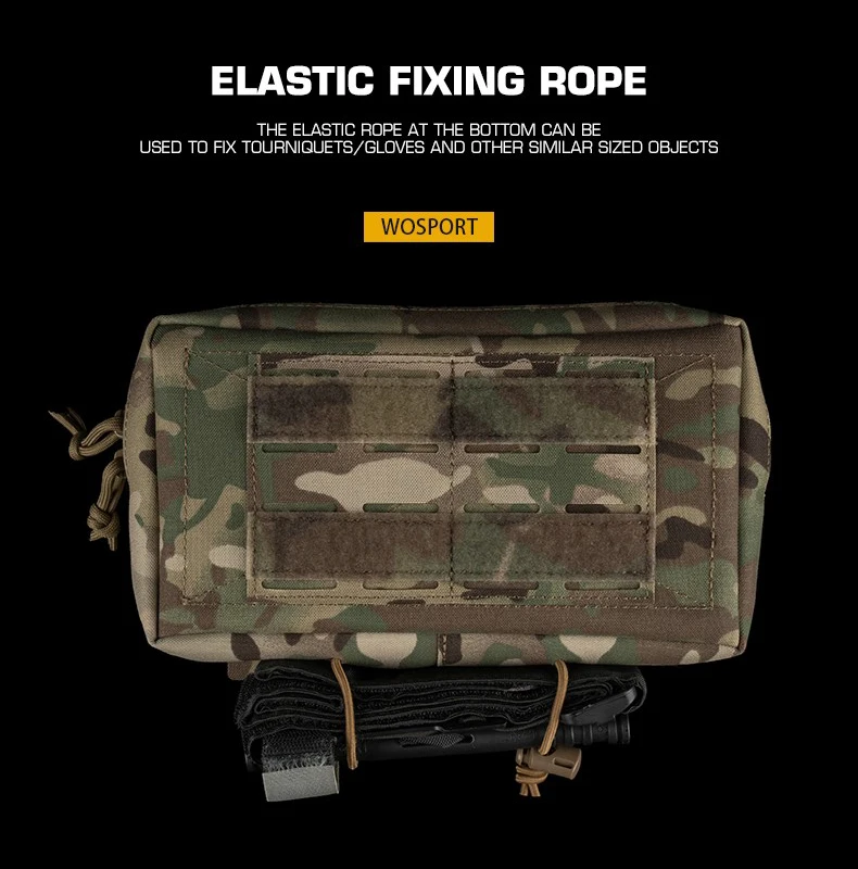 Riñonera táctica para deportes al aire libre, bolsa colgante con accesorio MOLLE, bolsa GP multifuncional de 9 "x 5" x 2 " - imagen 4