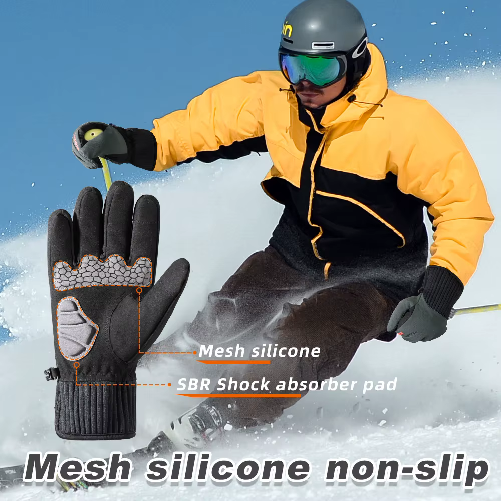 Guantes Térmicos de esquí para hombre y mujer, manoplas de invierno para bicicleta, caza, Snowboard, esquí, bicicleta de carretera, impermeables, cálidos, guantes de nieve Unisex - imagen 3