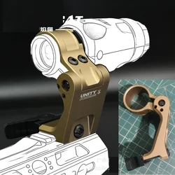 Soporte táctico FTC OMNI de 2,91 ", palanca QD abatible hacia el centro, óptica de liberación rápida, montaje Scopemount para alcance de lupa de 30mm