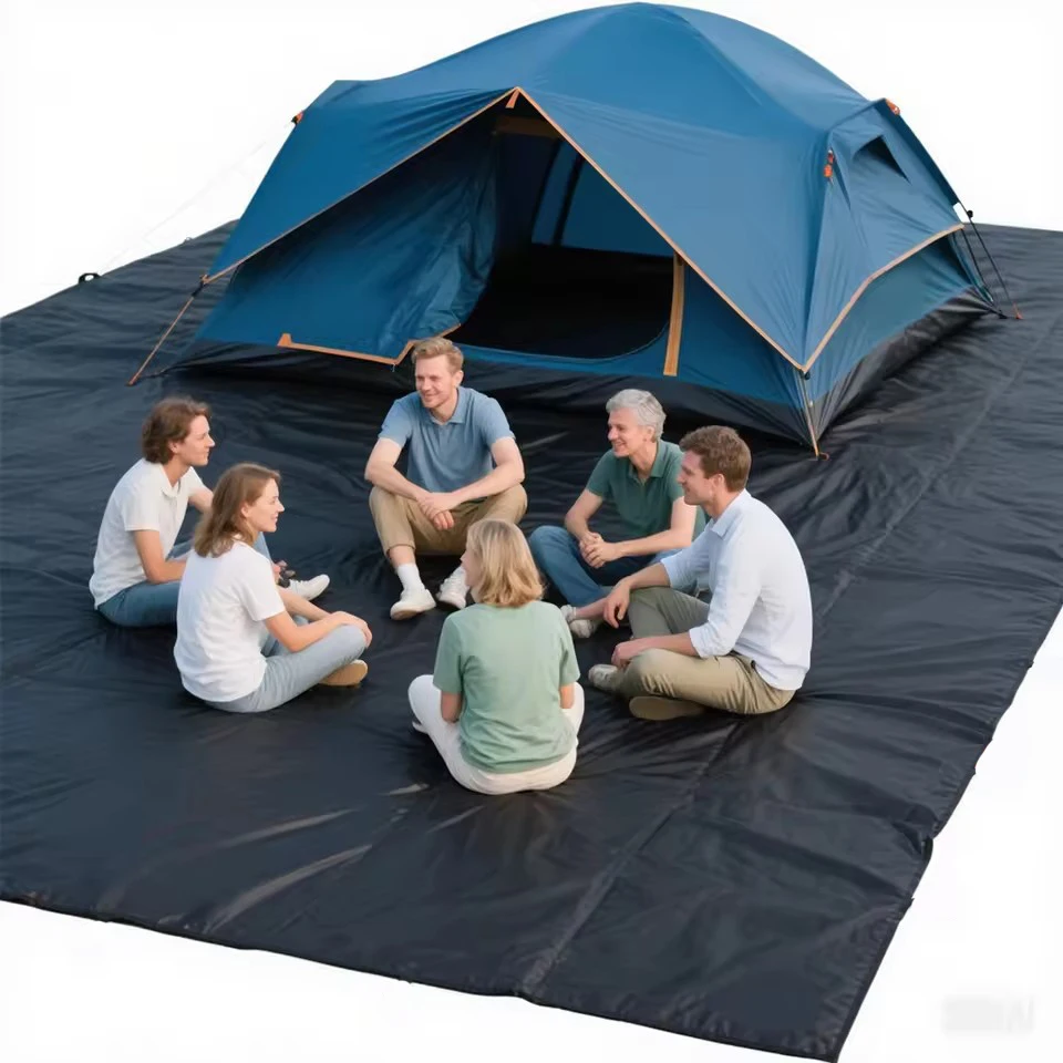Estera de Camping personalizada grande, lona negra 3x5 4x4 5*5 6 8m * 8 10 12 15 20, vela parasol, lona impermeable para exteriores, cubierta para lluvia y campamento - imagen 2