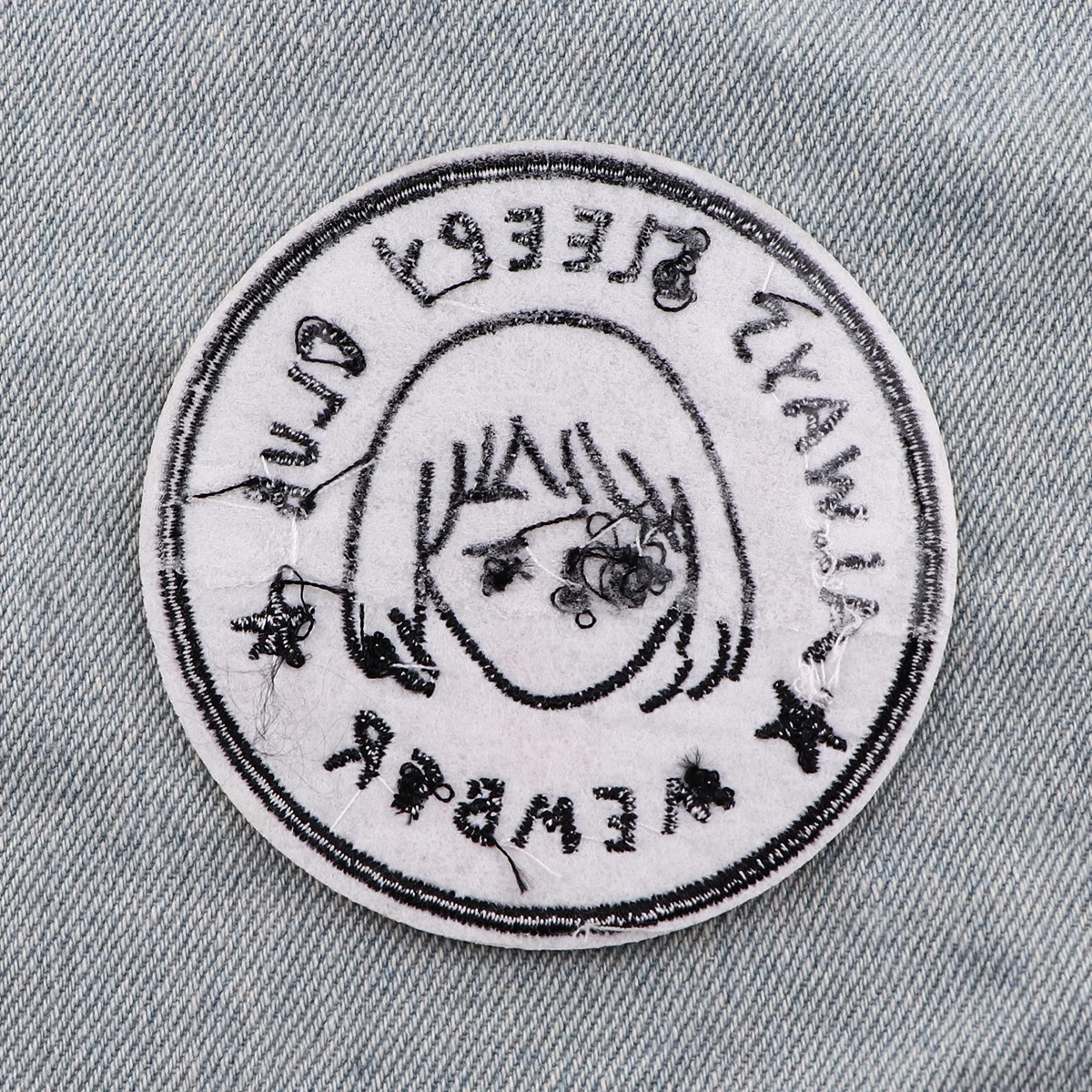 Parche para miembro del Club Always Sleeping, parches para planchar para chica de dibujos animados, parche adhesivo para ropa, parches bordados para coser ropa DIY - imagen 3